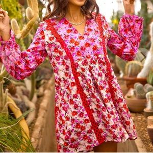 PQ Leigh Floral Cover Up NWT